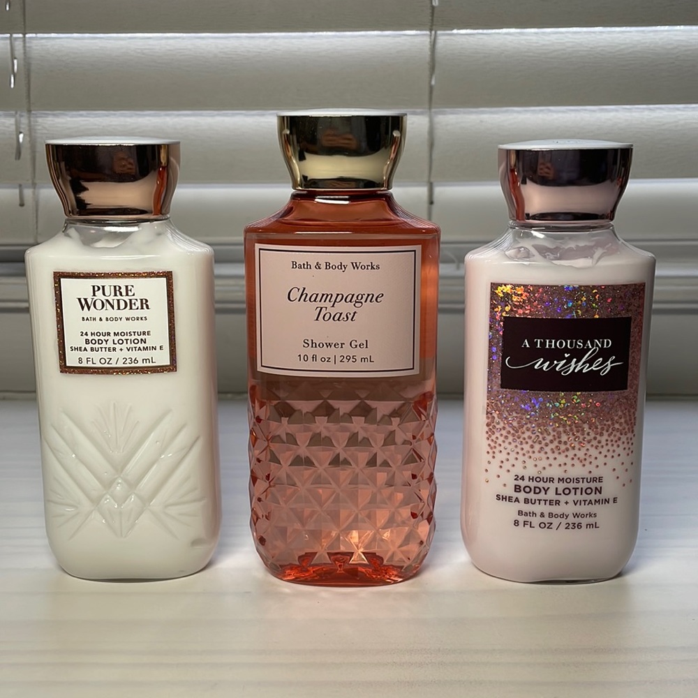 Bath & Body works lotion and body wash bundle